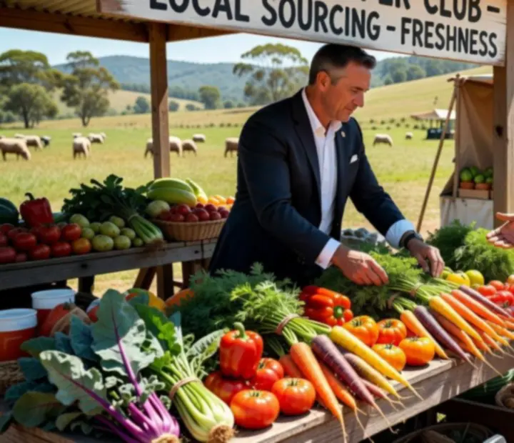 Fresh local Australian produce and beverages used at Suited Supper Club